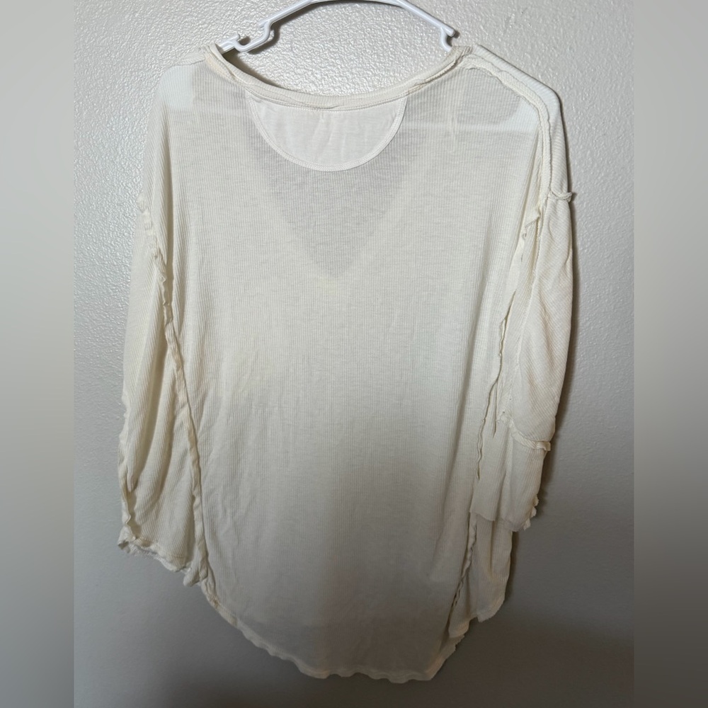 We The Free White Golden Gate Tee V-neck Women’s Small minimalist - Picture 6 of 6
